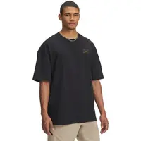 Under Armour HEAVYWEIGHT WOVEN LABEL Pánské tričko, černá, velikost L