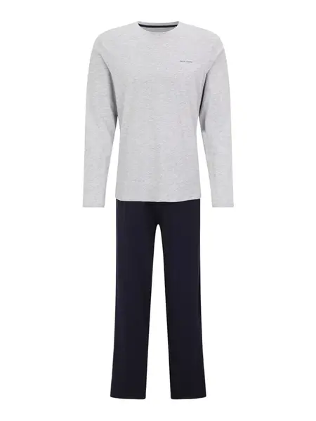 Pepe Jeans Dlhé pyžamo  námornícka modrá / sivá melírovaná