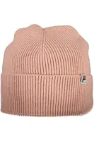Růžová pletená čepice