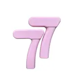 SharpShape Silikonové činky "7" 2X1 kg růžová