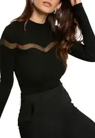 Černá halenka s dlouhými rukávy