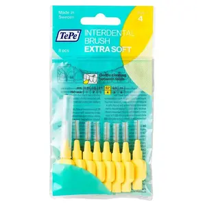 TEPE Mezizubní kartáčky Extra Soft žluté 0,7 mm v sáčku 8 ks