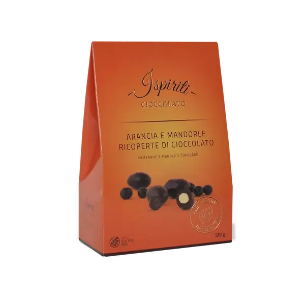 ISPIRITI Pomeranč a mandle v čokoládě 120 g