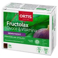 ORTIS Fructolax ovoce & vláknina 24 žvýkacích kostek