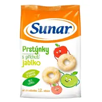 SUNAR Dětské křupky jablečné prstýnky 12m+ 50 g