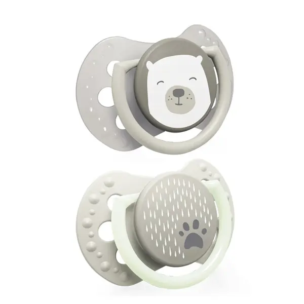 LOVI Dudlík silikonový dynamický buddy bear 0-2m 2 kusy
