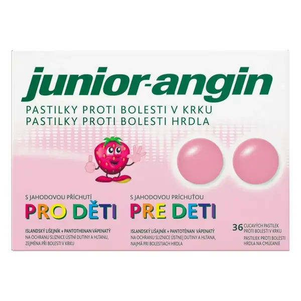 JUNIOR-ANGIN Pastilky pro děti 36 kusů