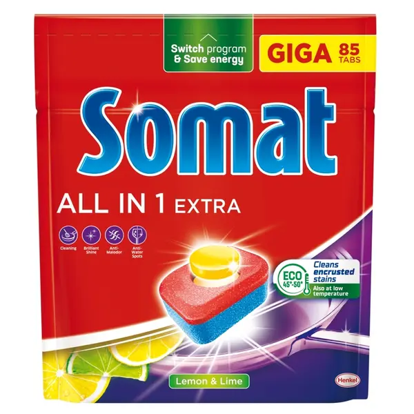SOMAT All in 1 Extra Tablety do myčky Lemon 85 kusů