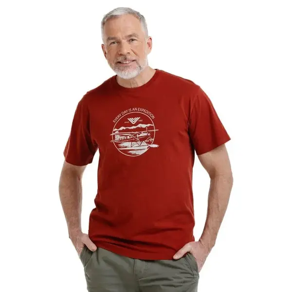 Bushman Pánské tričko Lukulu, terracotta XXXL