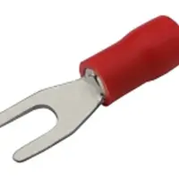 Vidlička 3.2mm, vodič 0.5-1.5mm červená