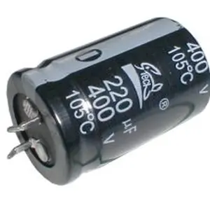 Kondenzátor elektrolytický 220M/400V  25x42-10 105*C  rad.C  SNAP-IN