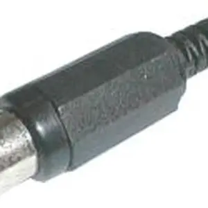 Zdířka CINCH kabel plast černá