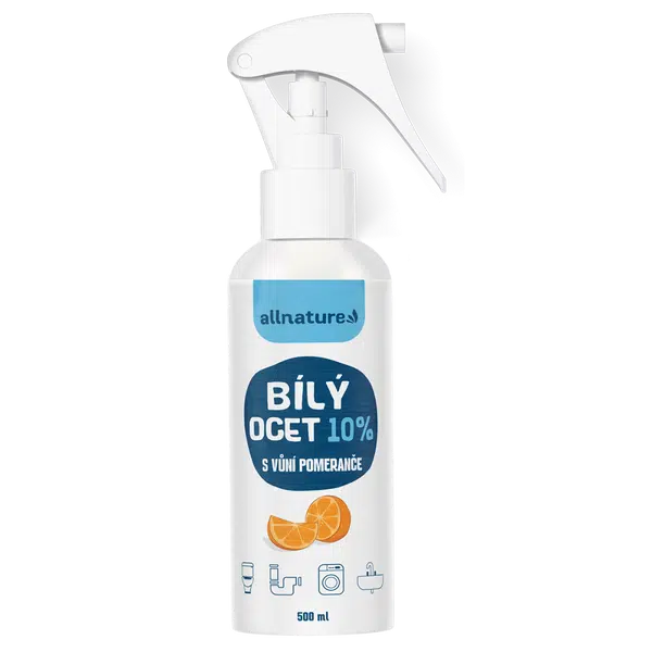 ALLNATURE Bílý ocet sprej 10 % s vůní pomeranče 500 ml