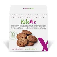 KETOMIX Proteinové kakaové sušenky s kousky čokolády 30 ks