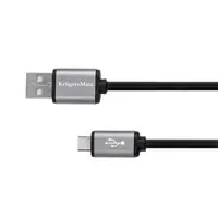 Kabel KRUGER & MATZ KM1235 Basic USB/micro USB 1m Black
