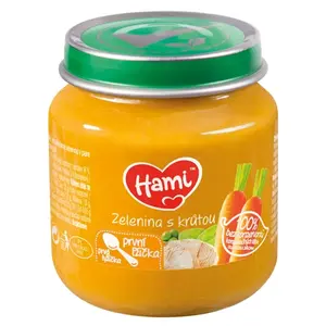 HAMI Zelenina s krůtou od 4.měsíce 125 g