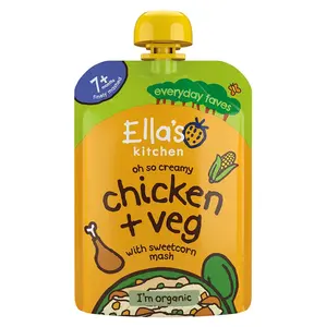ELLA'S KITCHEN Kuřátko s kukuřičnou kaší  BIO 130 g