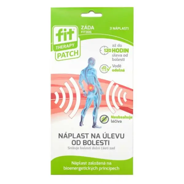 FIT THERAPY náplast na záda 3 kusy