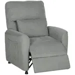 HOMCOM MASÁŽNÍ křeslo, polyester, tmavě šedá