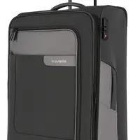 Velký textilní kufr Travelite Viia 4w L Anthracite