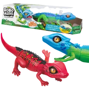 Robo alive ještěrka - Červeno modrá