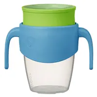 B.BOX 360° netekoucí učící hrneček modrý/zelený 250 ml