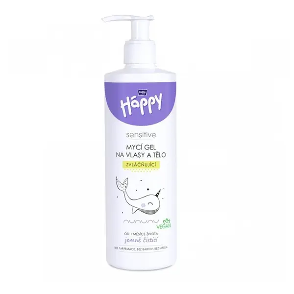 BELLA HAPPY Baby mycí gel na tělo a vlasy 400 ml