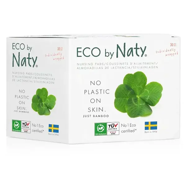 ECO by Naty Prsní vložky pro kojící ženy 30 ks