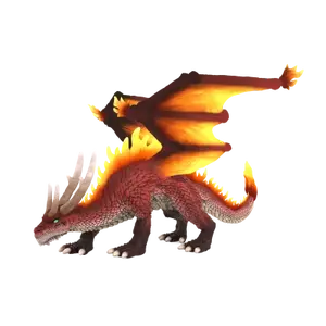 Mýtický drak - Ohnivý