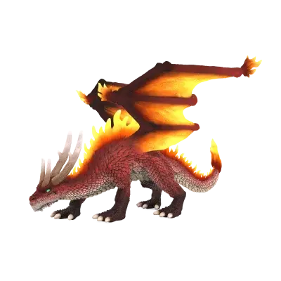 Mýtický drak - Ohnivý