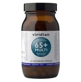 VIRIDIAN Nutrition 65+ Multi 60 kapslí