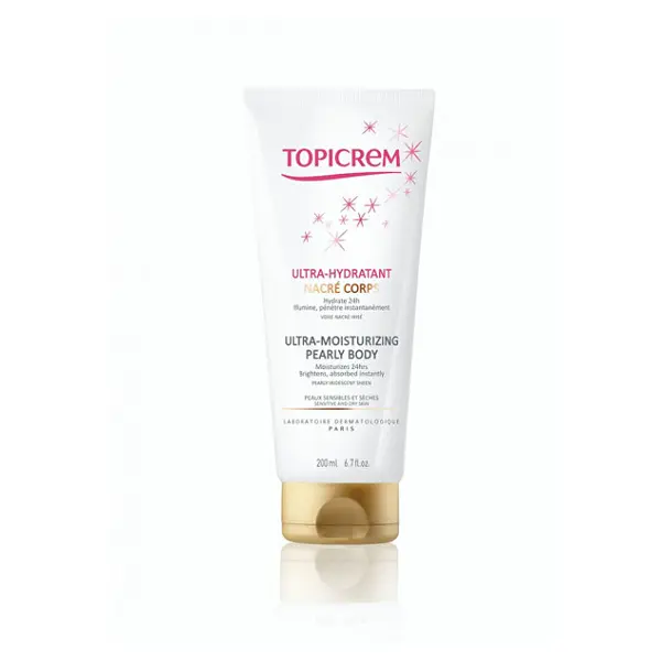 TOPICREM ULTRA Hydratační perleťové tělové mléko 200 ml