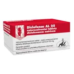 DICLOFENAC AL 25mg enterosolventní tablety 100 kusů