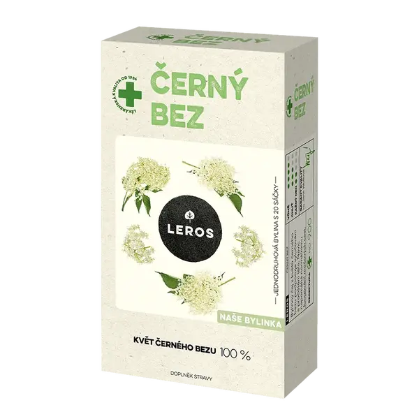 LEROS Naše bylinka Černý bez 20 sáčků