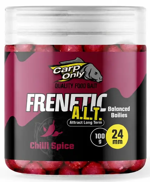 Carp only vyvážené boilies frenetic a.l.t. balanced chilli spice 100 g - 20 mm