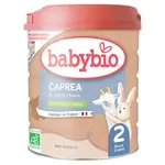 BABYBIO Caprea 2 pokračovací plnotučné kozí kojenecké mléko od 6-12 měsíce 800 g  BIO