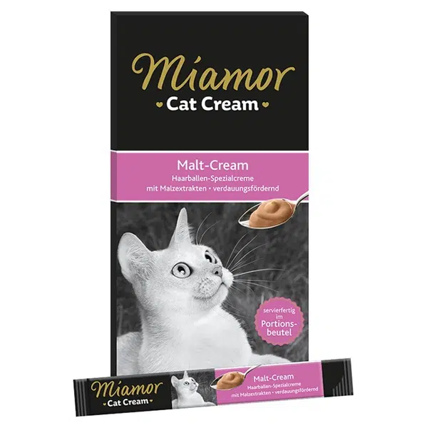 MIAMOR Malt krémová sladová svačinka pro kočky 6x15 g