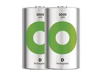Baterie D (R20) nabíjecí 1,2V/3000mAh GP Recyko 2ks