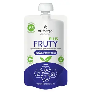 NUTREGO Fruty plus výživa borůvka 4 x 175 ml