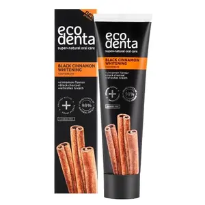 ECODENTA Černá zubní pasta s příchutí skořice 100 ml