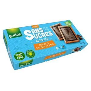 GULLÓN Sušenky s hořkou čokoládou a sladidlem 150 g
