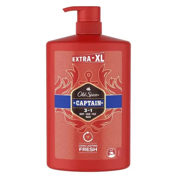 OLD SPICE Sprchový gel a šampon Captain 1000 ml
