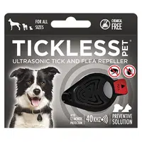 TICKLESS PET Ultrazvukový odpuzovač klíšťat a blech pro psy barvy black