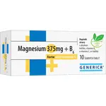 GENERICA Magnesium citrát 375 mg + B6 forte + vitamin C 10 šumivých tablet