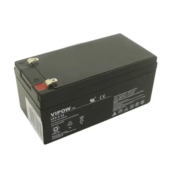 Baterie olověná 12V 3.3Ah VIPOW BAT0219