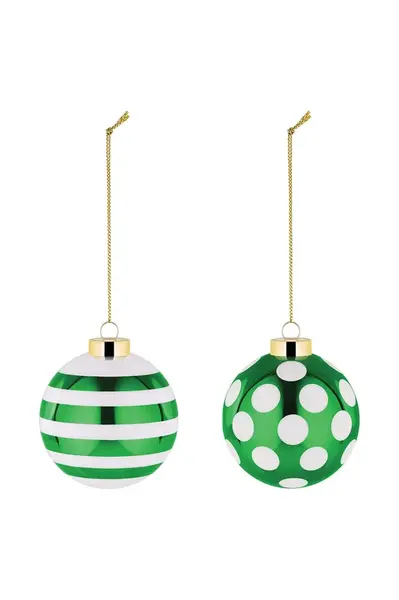 Alessi  sada vánočních baněk ze skla 2-pack Delight