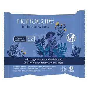 NATRACARE Vlhčené ubrousky pro intimní hygienu 12 ks