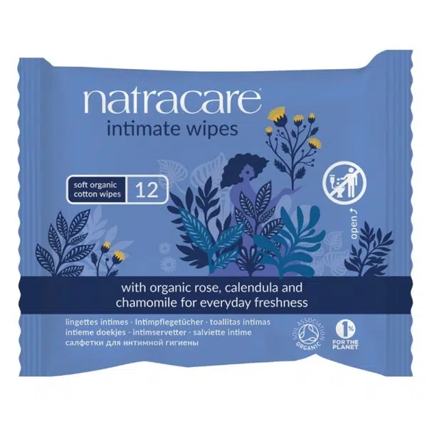 NATRACARE Vlhčené ubrousky pro intimní hygienu 12 ks