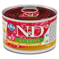 N&D Quinoa quail & coconut adult mini pro malá plemena psů 140 g