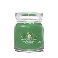 YANKEE CANDLE Signature Vonná svíčka střední 2 knoty Shimmering Christmas Tree 368 g